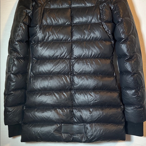 Nicole Benisti NB Series Black Lamb Leather Duck Down Puffer Coat XS - Picture 10 of 12